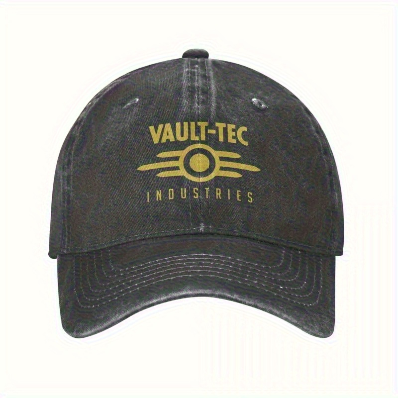 Men Formal Wear All Black - Vintage verweerde zwarte baseballpet met logo