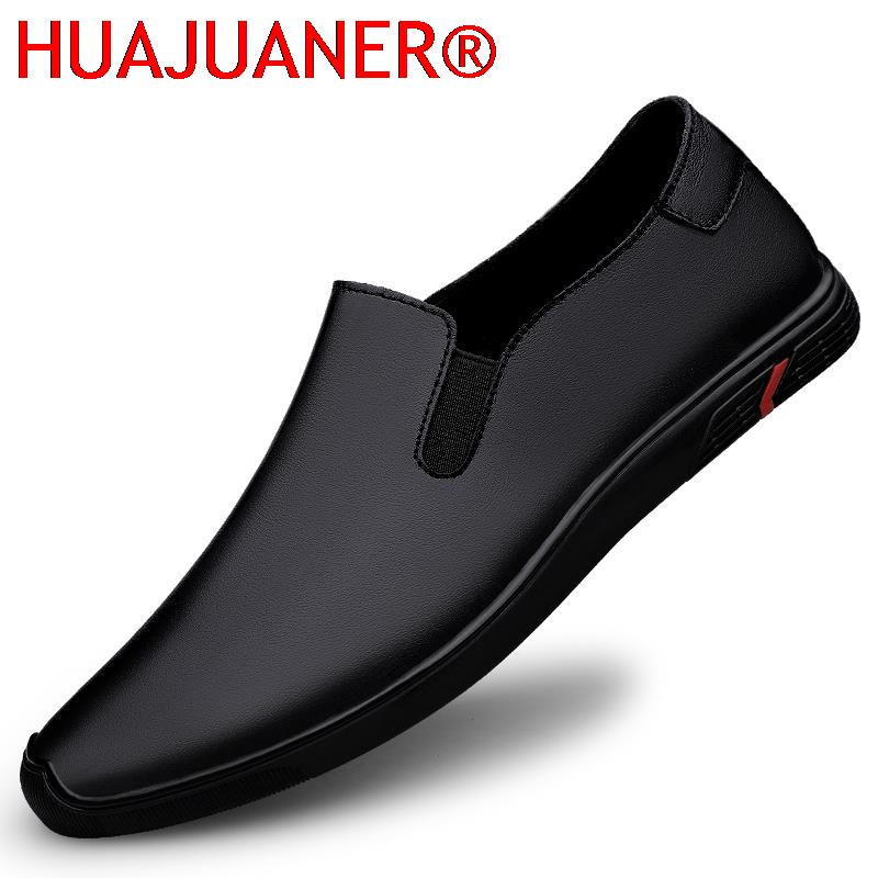 Men Formal Wear All Black - Echt lederen schoenen Herenloafers Luxe zakelijke