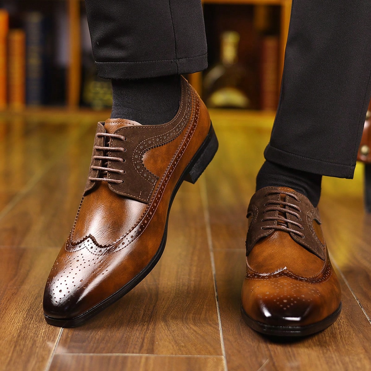 Wingtip Brogue veterschoenen v - Formal Men Daily Wear Footwear recensie en prijs