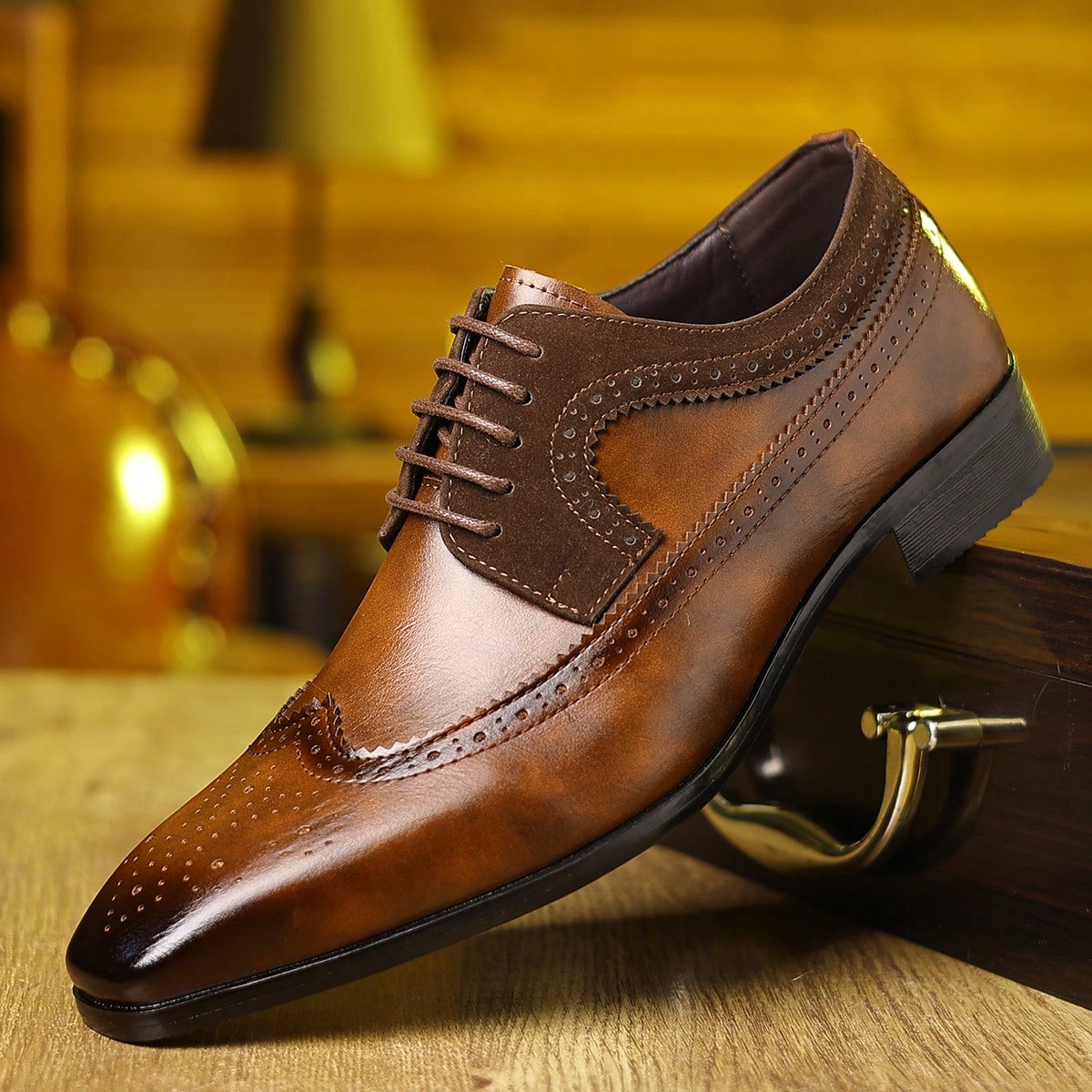 Wingtip Brogue veterschoenen v - Formal Men Daily Wear Footwear recensie en prijs