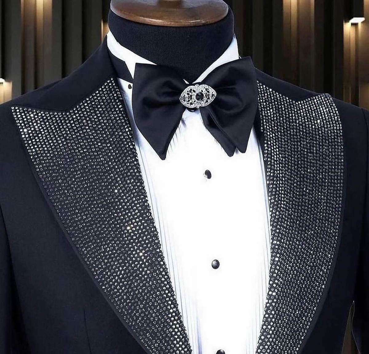 Formele mannen smoking met kra - Men Formal Wear Modern recensie en prijs