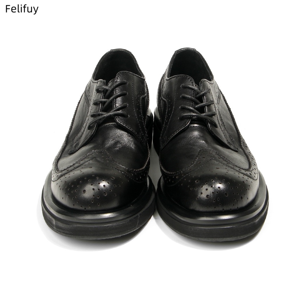 Zwarte Derby schoenen Vintage  - Men Formal Wear All Black recensie en prijs